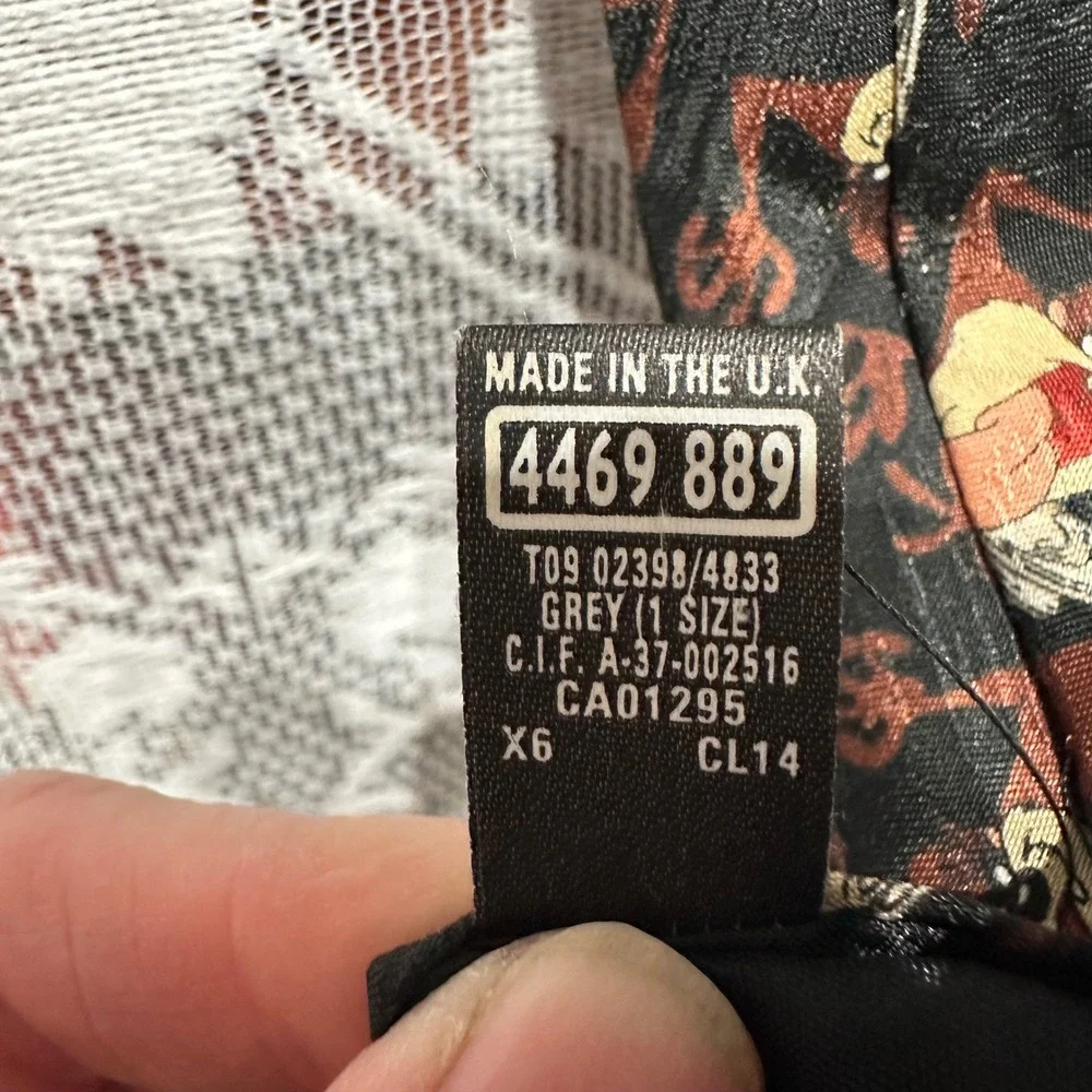 Looney Tunes‎ Necktie Mens OS Black Vintage 1995 Taz Tasmanian Devil Excellent